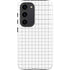 White Grid Galaxy S23 Pro Case
