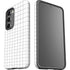 White Grid Galaxy S23 Pro Case
