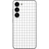 White Grid Galaxy S23 Skin
