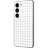 White Grid Galaxy S23 Skin