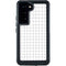 White Grid Galaxy S23 Waterproof Case