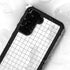 White Grid Galaxy S23 Waterproof Case