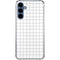 White Grid Galaxy S24 Clear Case