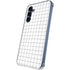 White Grid Galaxy S24 Clear Case