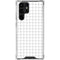 White Grid Galaxy S24 Ultra Clear Case