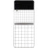 White Grid Galaxy Z Flip4 5G Skin