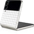 White Grid Galaxy Z Flip4 5G Skin