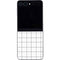 White Grid Galaxy Z Flip5 5G Skin