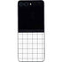 White Grid Galaxy Z Flip5 5G Skin