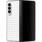 White Grid Galaxy Z Fold3 5G Skin