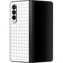 White Grid Galaxy Z Fold3 5G Skin