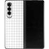 White Grid Galaxy Z Fold3 5G Skin