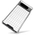 White Grid Google Pixel 8 Pro Clear Case