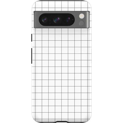 White Grid Google Pixel 8 Pro Impact Case