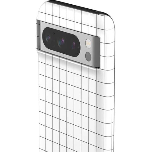 White Grid Google Pixel 8 Pro Impact Case