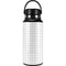 White Grid Hydro Flask 32oz Wide Mouth Skin