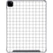 White Grid iPad Pro 12.9in (2020) Clear Case