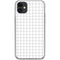 White Grid iPhone 11 Clear Case