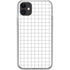 White Grid iPhone 11 Clear Case