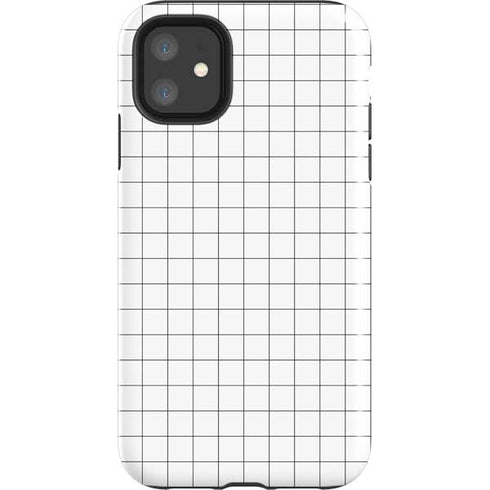 White Grid iPhone 11 Impact Case