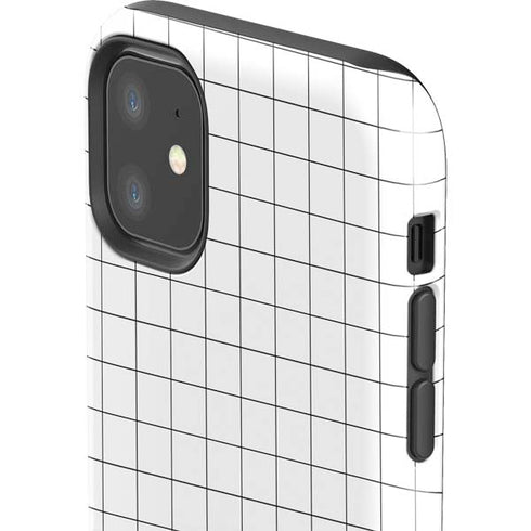 White Grid iPhone 11 Impact Case