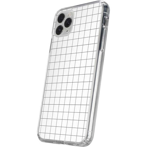 White Grid iPhone 11 Pro Clear Case