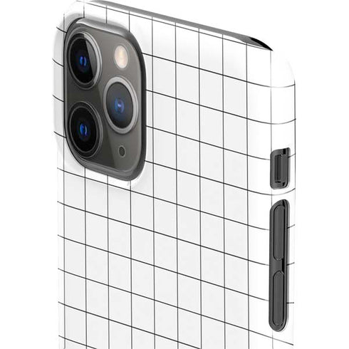 White Grid iPhone 11 Pro Lite Case