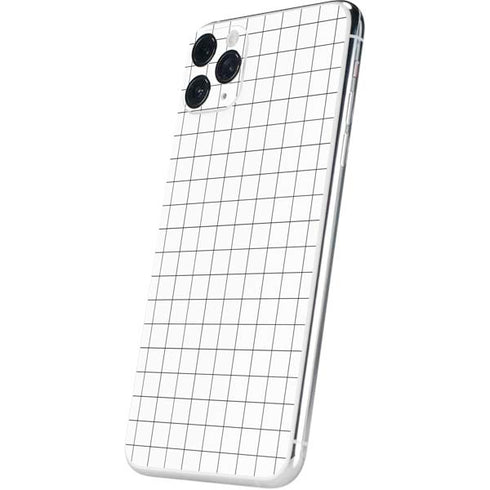 White Grid iPhone 11 Pro Max Skin