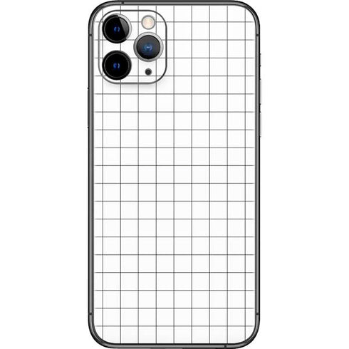 White Grid iPhone 11 Pro Skin