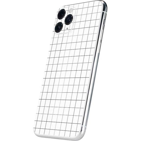 White Grid iPhone 11 Pro Skin