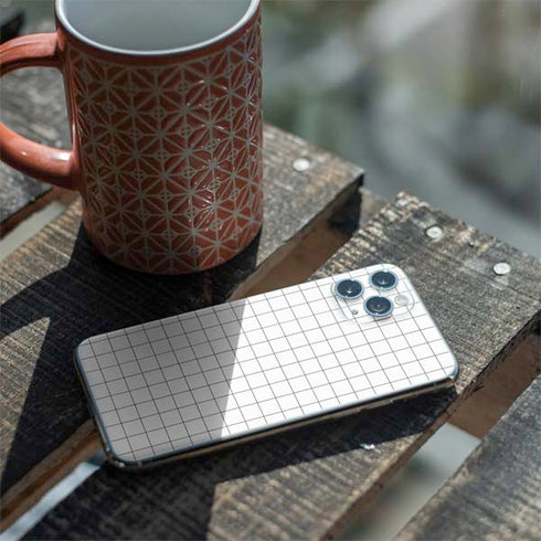 White Grid iPhone 11 Pro Skin
