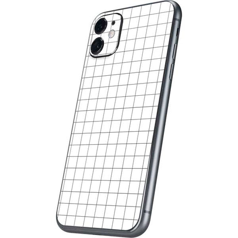 White Grid iPhone 11 Skin