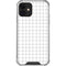 White Grid iPhone 12 Clear Case