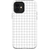 White Grid iPhone 12 Impact Case