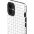 White Grid iPhone 12 Impact Case