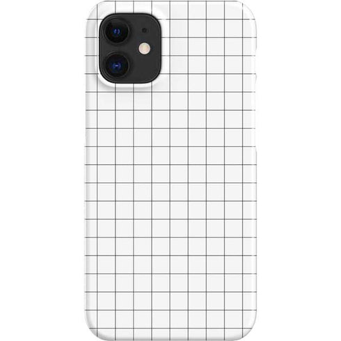 White Grid iPhone 12 Mini Lite Case