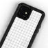 White Grid iPhone 12 Mini Waterproof Case
