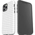 White Grid iPhone 12 Pro Impact Case