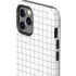 White Grid iPhone 12 Pro Max Impact Case