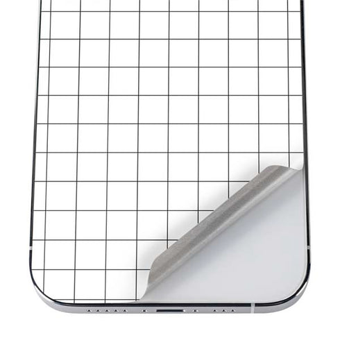 White Grid iPhone 12 Pro Skin