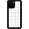 White Grid iPhone 13 Mini Waterproof Case