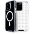 White Grid iPhone 13 Pro MagSafe Case