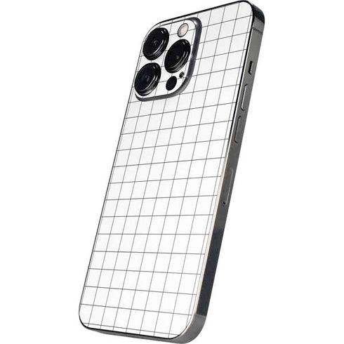 White Grid iPhone 13 Pro Max Skin