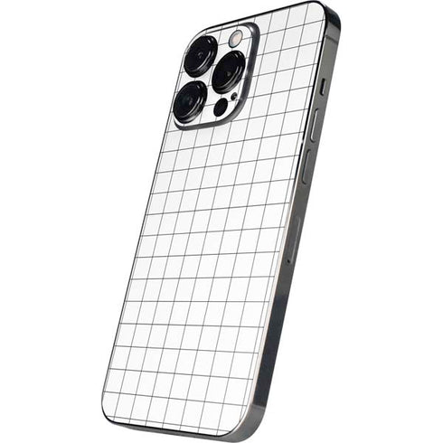 White Grid iPhone 13 Pro Skin