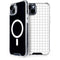 White Grid iPhone 14 MagSafe Case