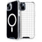 White Grid iPhone 15 Plus MagSafe Case