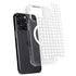 White Grid iPhone 14 Pro MagSafe Case