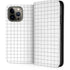 White Grid iPhone 14 Pro Max Folio Case