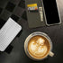 White Grid iPhone 15 Pro Folio Case