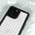 White Grid iPhone 15 Pro Waterproof Case